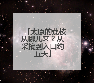 太原的荔枝从哪儿来？从采摘到入口约五天