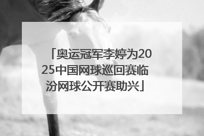 奥运冠军李婷为2025中国网球巡回赛临汾网球公开赛助兴