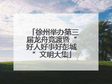 徐州举办第三届龙舟竞渡暨“好人好事好彭城”文明大集