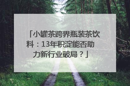 小罐茶跨界瓶装茶饮料：13年积淀能否助力新行业破局？