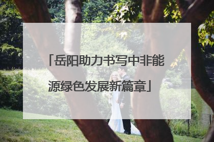 岳阳助力书写中非能源绿色发展新篇章
