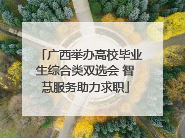广西举办高校毕业生综合类双选会 智慧服务助力求职