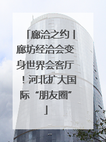 廊洽之约丨廊坊经洽会变身世界会客厅！河北扩大国际“朋友圈”