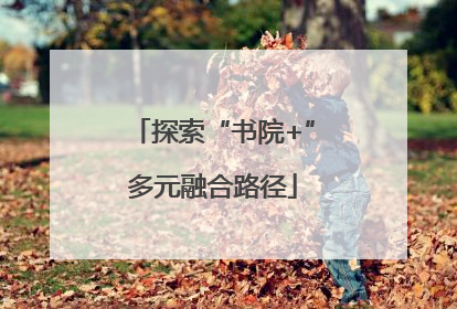 探索“书院+”多元融合路径