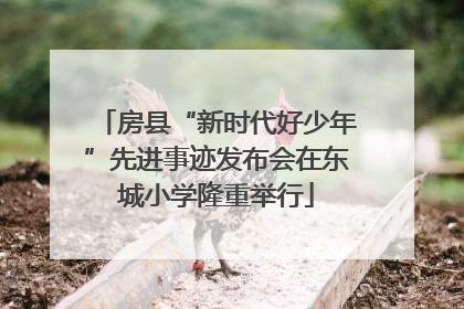 房县“新时代好少年”先进事迹发布会在东城小学隆重举行