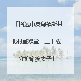 招远市夏甸镇新村北村臧翠堂：三十载守护瘫痪妻子