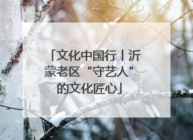 文化中国行丨沂蒙老区“守艺人”的文化匠心