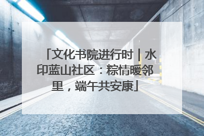 文化书院进行时｜水印蓝山社区：粽情暖邻里，端午共安康