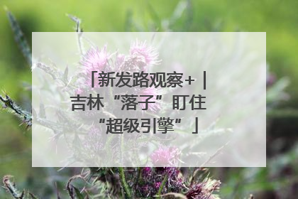 新发路观察+｜吉林“落子”盯住“超级引擎”