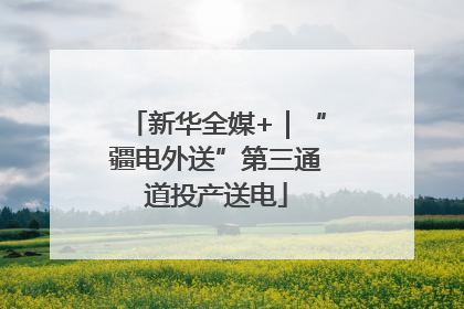 新华全媒+｜“疆电外送”第三通道投产送电