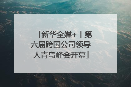 新华全媒+丨第六届跨国公司领导人青岛峰会开幕