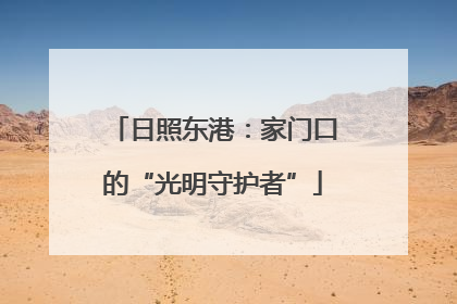 日照东港：家门口的“光明守护者”