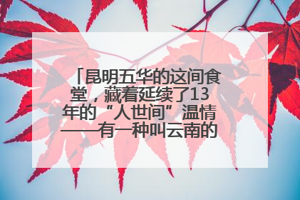 昆明五华的这间食堂，藏着延续了13年的“人世间”温情——有一种叫云南的生活之365天