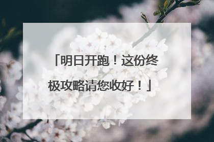 明日开跑！这份终极攻略请您收好！