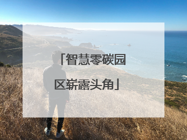 智慧零碳园区崭露头角