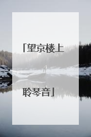 望京楼上聆琴音