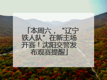 本周六，“辽宁铁人队”在新主场开赛！沈阳交警发布观赛提醒