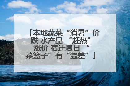 本地蔬菜“消暑”价跌 水产品 “赶热” 涨价 宿迁夏日 “菜篮子”有“温差”