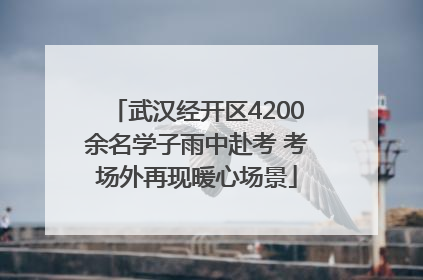 武汉经开区4200余名学子雨中赴考 考场外再现暖心场景