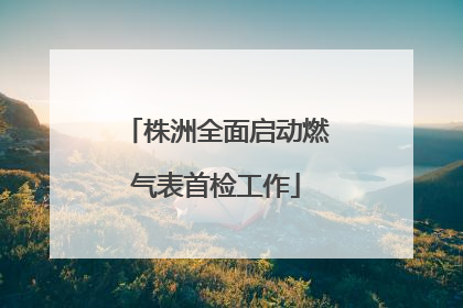 株洲全面启动燃气表首检工作