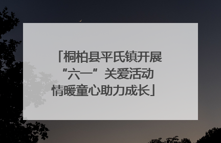 桐柏县平氏镇开展“六一”关爱活动 情暖童心助力成长