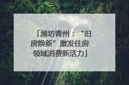 潍坊青州：“旧房焕新”激发住房领域消费新活力