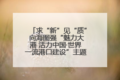 求“新”见“质” 向海图强“魅力大港 活力中国·世界一流港口建设”主题宣传活动走进山东