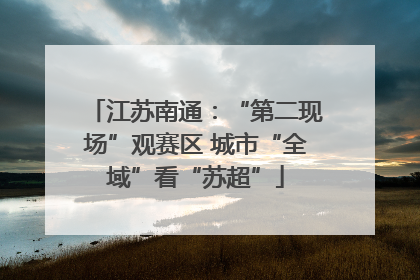 江苏南通：“第二现场”观赛区 城市“全域”看“苏超”