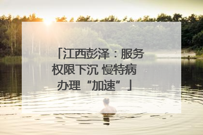 江西彭泽：服务权限下沉 慢特病办理“加速”
