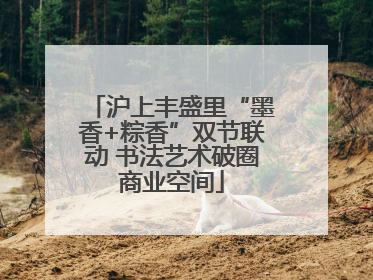沪上丰盛里“墨香+粽香”双节联动 书法艺术破圈商业空间