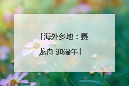 海外多地：赛龙舟 迎端午