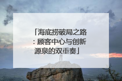 海底捞破局之路：顾客中心与创新源泉的双重奏