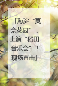 海淀“莫奈花园”，上演“稻田音乐会”！现场直击
