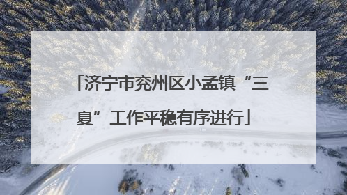 济宁市兖州区小孟镇“三夏”工作平稳有序进行
