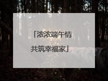浓浓端午情 共筑幸福家