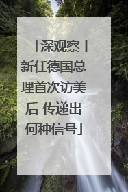 深观察丨新任德国总理首次访美后 传递出何种信号