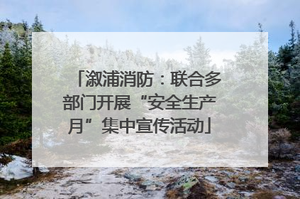 溆浦消防：联合多部门开展“安全生产月”集中宣传活动
