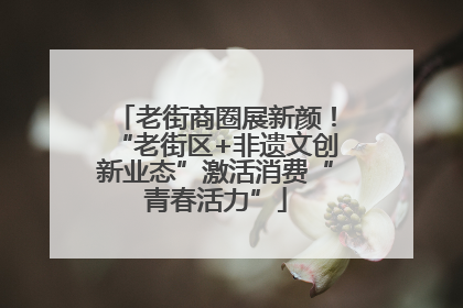 老街商圈展新颜！“老街区+非遗文创新业态”激活消费“青春活力”