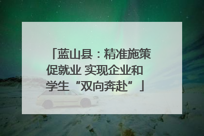 蓝山县：精准施策促就业 实现企业和学生“双向奔赴”