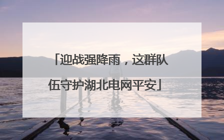 迎战强降雨，这群队伍守护湖北电网平安