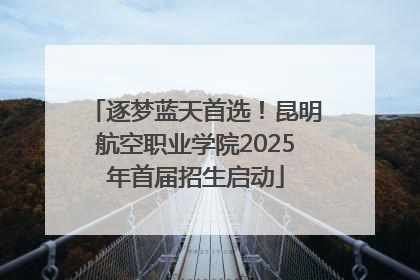 逐梦蓝天首选！昆明航空职业学院2025年首届招生启动