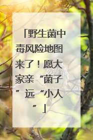 野生菌中毒风险地图来了！愿大家亲“菌子”远“小人”