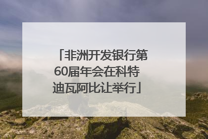 非洲开发银行第60届年会在科特迪瓦阿比让举行
