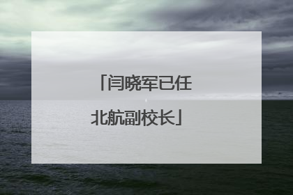 闫晓军已任北航副校长