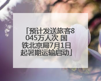 预计发送旅客8045万人次 国铁北京局7月1日起暑期运输启动