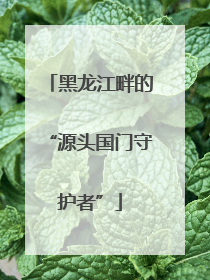 黑龙江畔的“源头国门守护者”