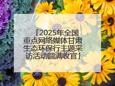 2025年全国重点网络媒体甘肃生态环保行主题采访活动圆满收官