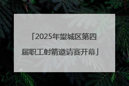 2025年望城区第四届职工射箭邀请赛开幕
