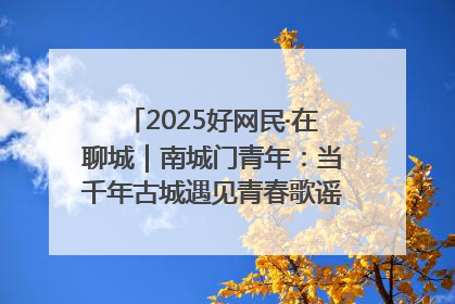 2025好网民·在聊城｜南城门青年：当千年古城遇见青春歌谣 一湖碧水见证的“聊城式浪漫”