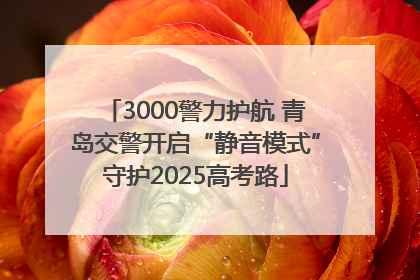 3000警力护航 青岛交警开启“静音模式”守护2025高考路